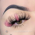 Full Strip Pink Sparkle Fake Eshielashes с блеском